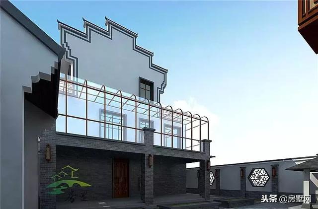 三層中式徽派別墅設(shè)計圖，別墅空間大，滿足一家人的居住，美到拉仇恨