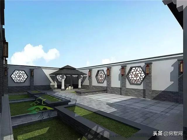 三層中式徽派別墅設(shè)計圖，別墅空間大，滿足一家人的居住，美到拉仇恨