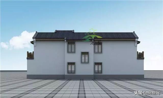 框架結(jié)構(gòu)傳統(tǒng)中式二層高端別墅設(shè)計圖，外觀漂亮大方，傳統(tǒng)又經(jīng)典，傳三代都不是問題