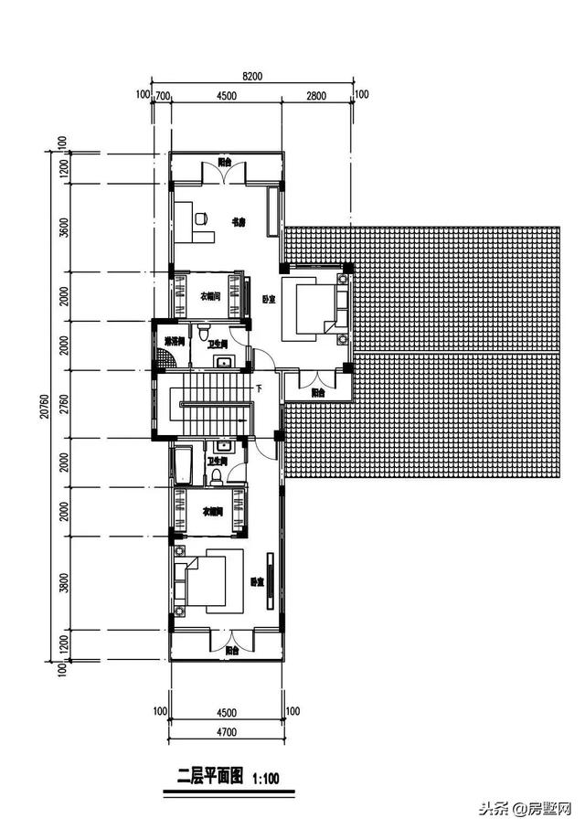 框架結(jié)構(gòu)傳統(tǒng)中式二層高端別墅設(shè)計圖，外觀漂亮大方，傳統(tǒng)又經(jīng)典，傳三代都不是問題