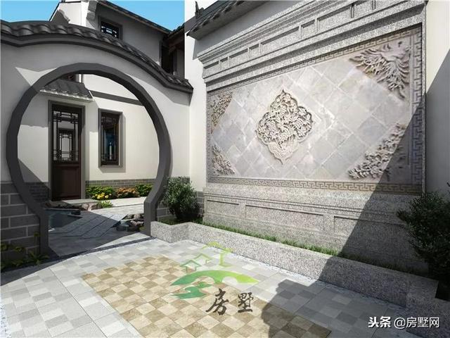 磚混結(jié)構(gòu)中式二層別墅設(shè)計(jì)圖，韻味十足，帶給你最好的居住體驗(yàn)