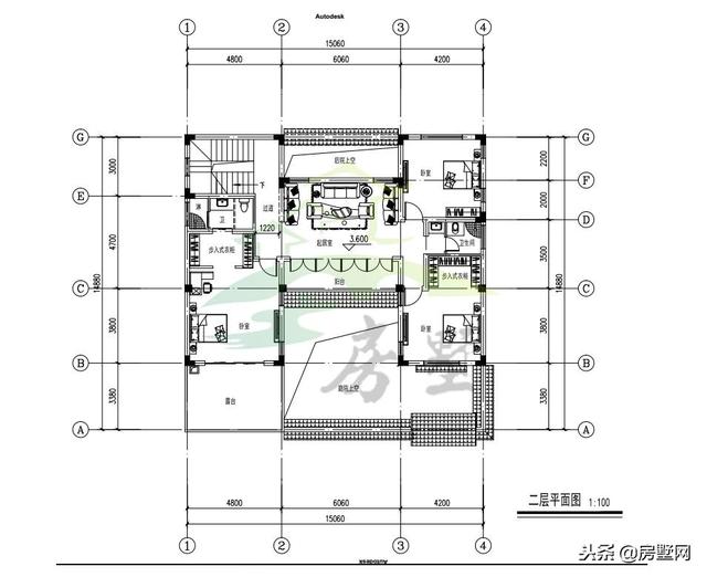 磚混結(jié)構(gòu)中式二層別墅設(shè)計(jì)圖，韻味十足，帶給你最好的居住體驗(yàn)