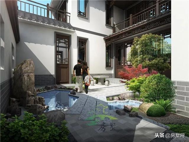 磚混結(jié)構(gòu)中式二層別墅設(shè)計(jì)圖，韻味十足，帶給你最好的居住體驗(yàn)