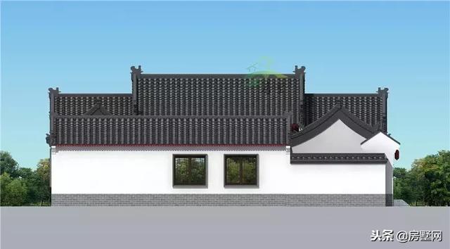 一層四合院別墅設計圖，別致的格局，時代感非常強