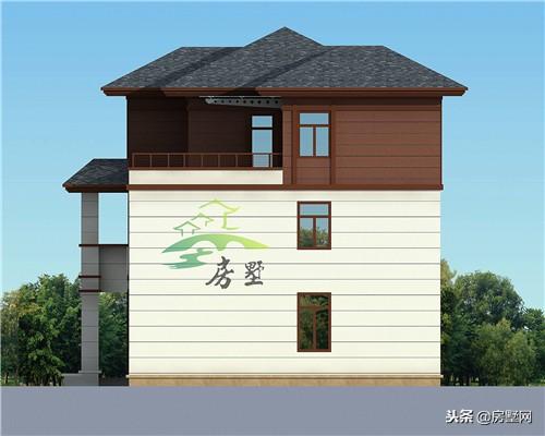 農村中式別墅設計圖，外觀造型古樸大方，色彩清新淡雅