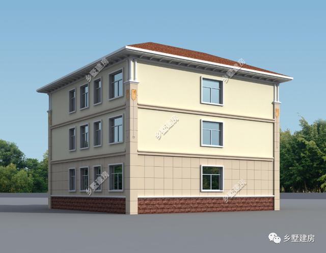 高端上檔次的現(xiàn)代風格農(nóng)村三層別墅小洋樓，各個細節(jié)合理，不失穩(wěn)重和大氣