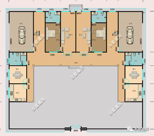 這款中式四合院別墅設(shè)計圖，秀氣又美觀，住起來相當(dāng)舒適