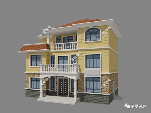 13x9米三層歐式別墅設(shè)計(jì)圖，設(shè)計(jì)美觀又大氣，越看越好看