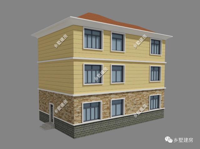 13x9米三層歐式別墅設(shè)計(jì)圖，設(shè)計(jì)美觀又大氣，越看越好看