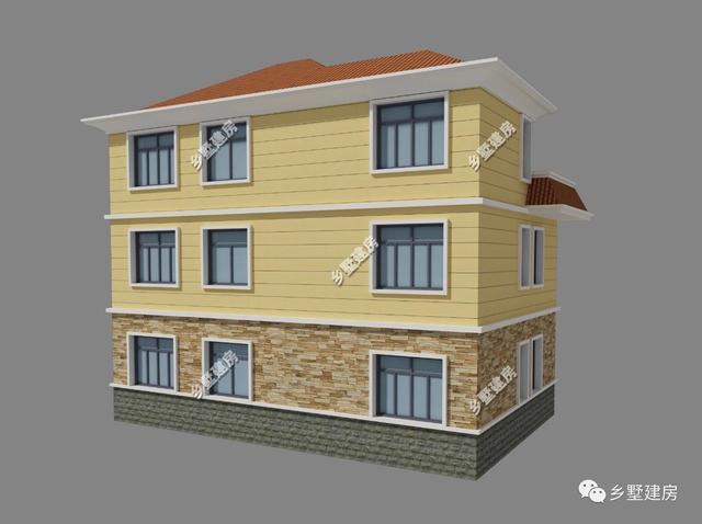 13x9米三層歐式別墅設(shè)計(jì)圖，設(shè)計(jì)美觀又大氣，越看越好看