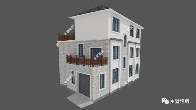 帶車(chē)庫(kù)的三層別墅設(shè)計(jì)圖，采光好，美觀實(shí)用