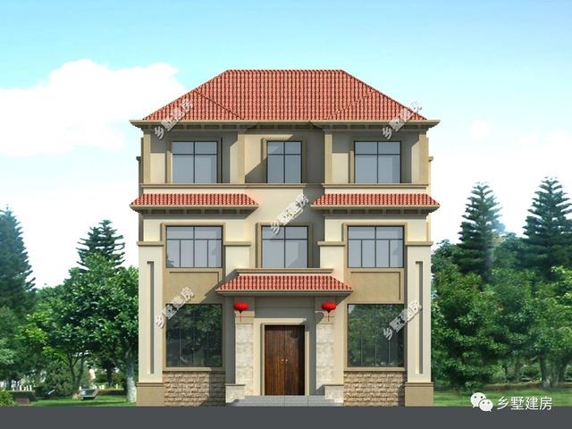 很贊的一款占地面積140平的三層別墅設(shè)計圖，滿滿的華麗麗豪宅既視感