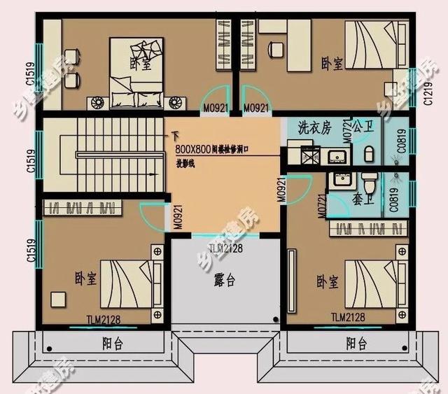 很贊的一款占地面積140平的三層別墅設(shè)計圖，滿滿的華麗麗豪宅既視感