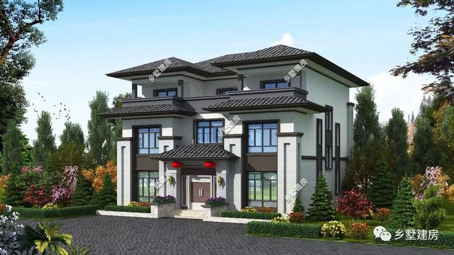 農(nóng)村自建房設(shè)計圖，整棟建筑優(yōu)雅大氣，十分適合廣大農(nóng)村的建房朋友