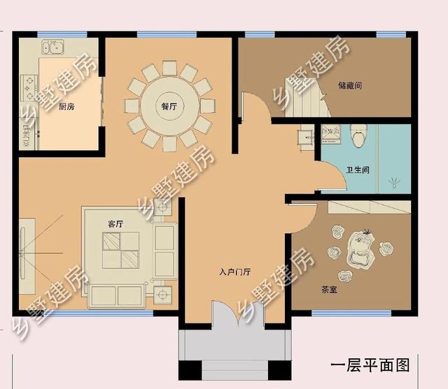 農(nóng)村自建房設(shè)計圖，整棟建筑優(yōu)雅大氣，十分適合廣大農(nóng)村的建房朋友