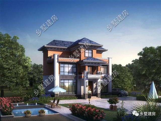 農(nóng)村自建房設(shè)計圖，整棟建筑優(yōu)雅大氣，十分適合廣大農(nóng)村的建房朋友