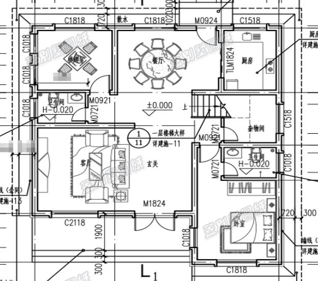 二層精致平屋頂農(nóng)村自建房設(shè)計(jì)圖，施工也比較簡單，受到大眾的歡迎