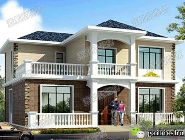 二層農(nóng)村自建房設(shè)計(jì)圖施工圖，經(jīng)濟(jì)漂亮的農(nóng)村別墅