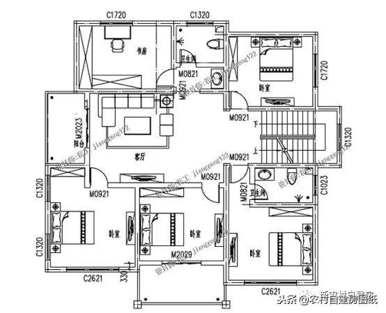 5款三層農(nóng)村建房別墅設計圖，豪華大氣，外觀經(jīng)典，三代不過時