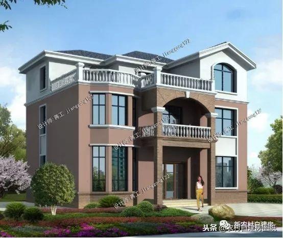 5款三層農(nóng)村建房別墅設計圖，豪華大氣，外觀經(jīng)典，三代不過時