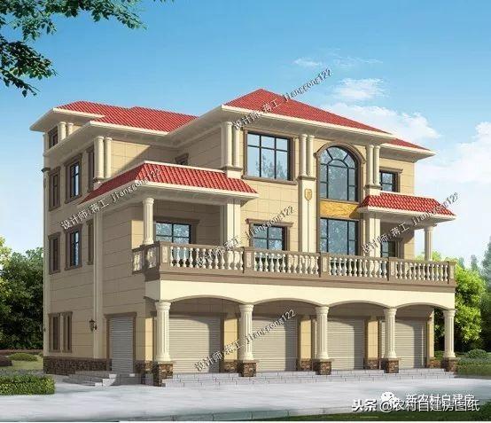 5款三層農(nóng)村建房別墅設計圖，豪華大氣，外觀經(jīng)典，三代不過時