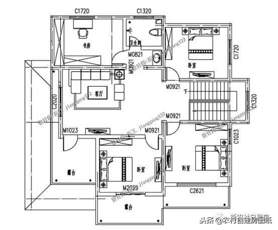 5款三層農(nóng)村建房別墅設計圖，豪華大氣，外觀經(jīng)典，三代不過時