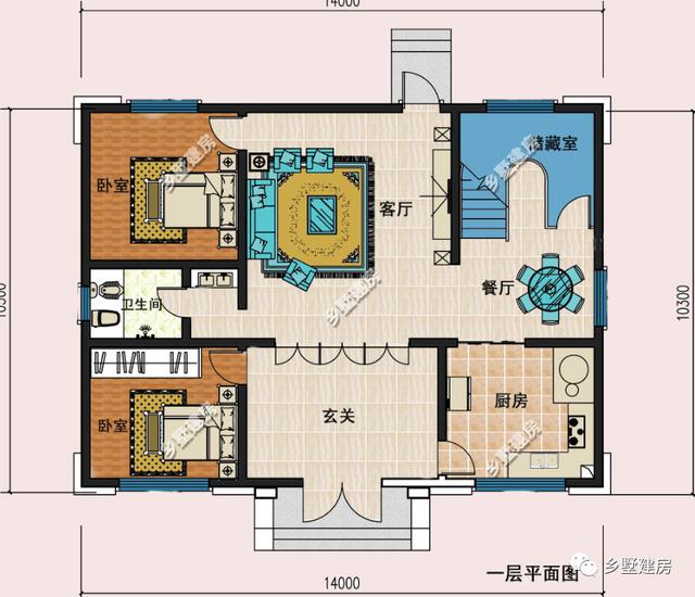 這款新中式別墅設(shè)計(jì)圖，整體效果令人驚嘆，簡(jiǎn)直太漂亮了