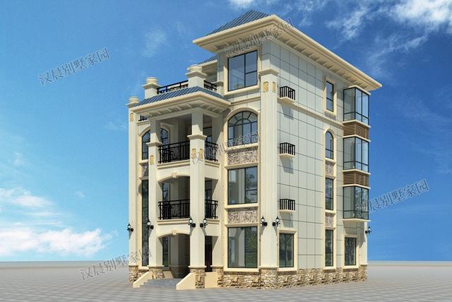 10X13.2米四層農(nóng)村別墅設(shè)計(jì)圖，住起來(lái)比城里商品房要舒服多了