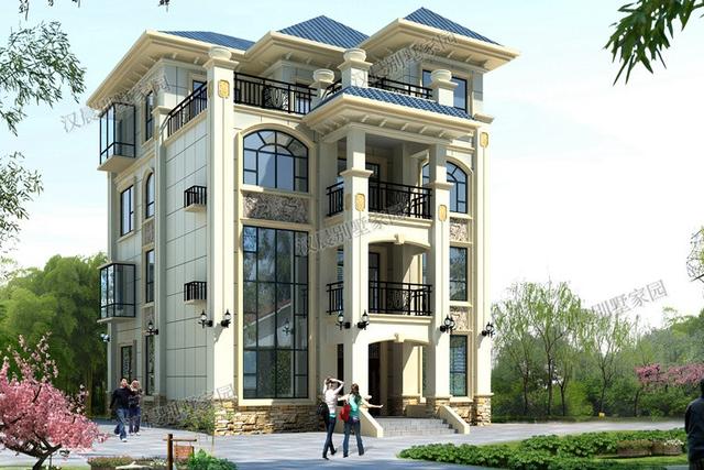 10X13.2米四層農(nóng)村別墅設(shè)計(jì)圖，住起來(lái)比城里商品房要舒服多了