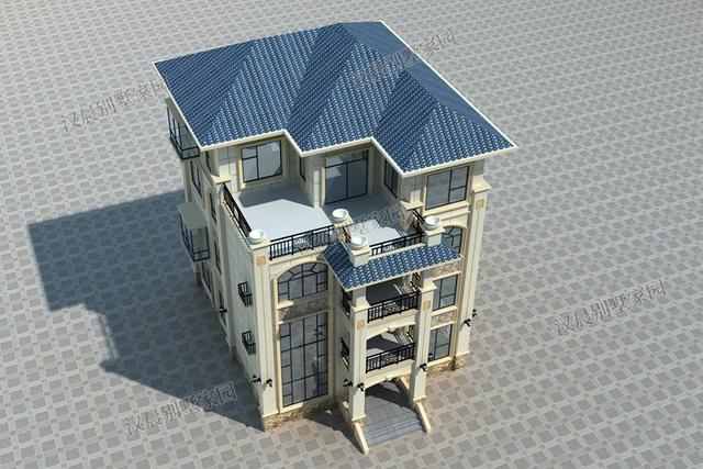 10X13.2米四層農(nóng)村別墅設(shè)計(jì)圖，住起來(lái)比城里商品房要舒服多了