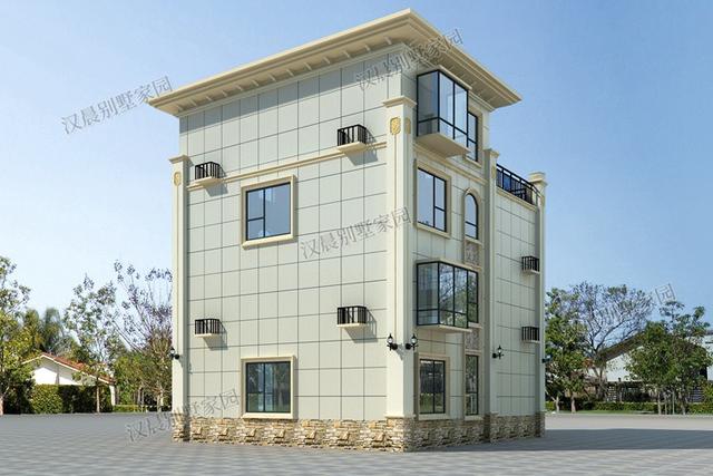 10X13.2米四層農(nóng)村別墅設(shè)計(jì)圖，住起來(lái)比城里商品房要舒服多了