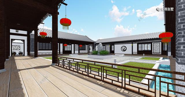 農(nóng)村自建鋼結(jié)構(gòu)四合院別墅設(shè)計(jì)圖，建一棟是幾代人的福音