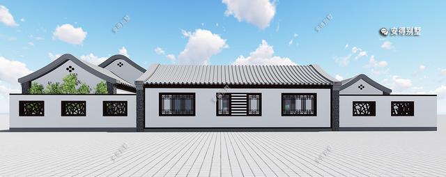 農(nóng)村自建鋼結(jié)構(gòu)四合院別墅設(shè)計(jì)圖，建一棟是幾代人的福音