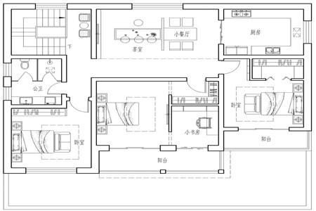 2024年農(nóng)村新款別墅設(shè)計(jì)圖，外觀干凈簡(jiǎn)約，戶型布局沒得挑