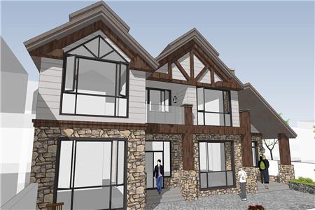 農(nóng)村美式二層別墅設計圖，簡單樸素，戶型合理