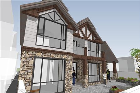 農(nóng)村美式二層別墅設計圖，簡單樸素，戶型合理