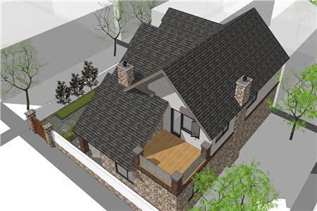 農(nóng)村美式二層別墅設計圖，簡單樸素，戶型合理