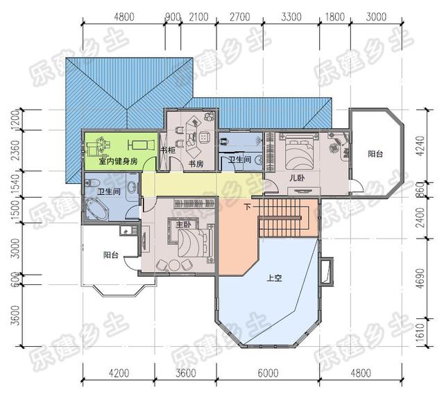 美式鄉(xiāng)村復(fù)古風(fēng)別墅設(shè)計圖，沉穩(wěn)優(yōu)雅，舒展大氣，不錯的建房參考