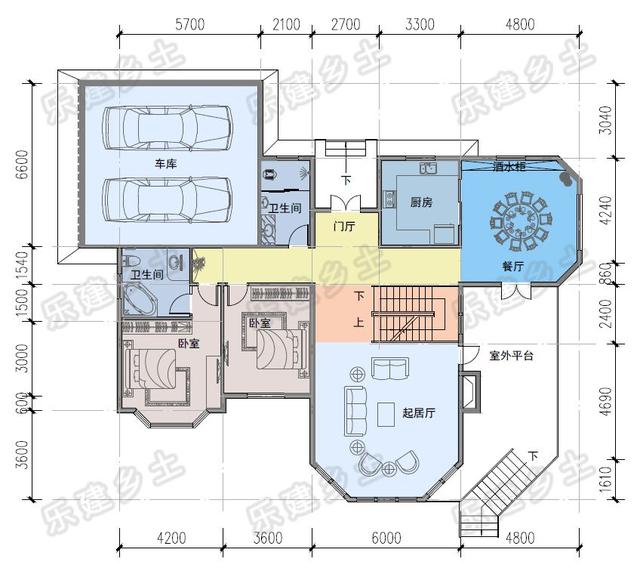 美式鄉(xiāng)村復(fù)古風(fēng)別墅設(shè)計圖，沉穩(wěn)優(yōu)雅，舒展大氣，不錯的建房參考