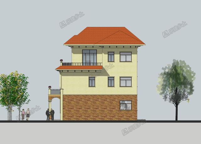 三層歐式別墅設(shè)計圖，既有恢弘大氣的外觀，又有清新自然的質(zhì)感