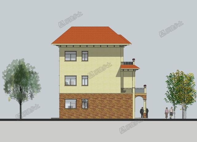 三層歐式別墅設(shè)計圖，既有恢弘大氣的外觀，又有清新自然的質(zhì)感