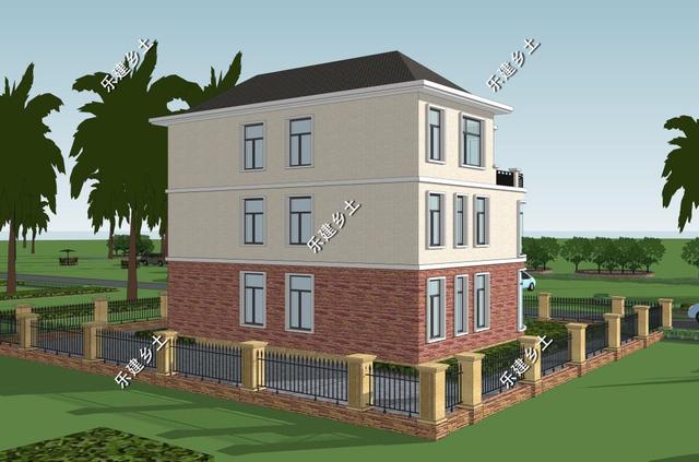 歐式雙拼三層別墅設(shè)計(jì)圖，結(jié)構(gòu)清晰合理，居住舒適