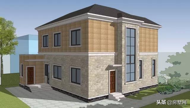 簡約二層別墅設(shè)計(jì)圖，簡約淡雅，占地不大，戶型緊湊居住舒適