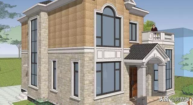 簡約二層別墅設(shè)計(jì)圖，簡約淡雅，占地不大，戶型緊湊居住舒適