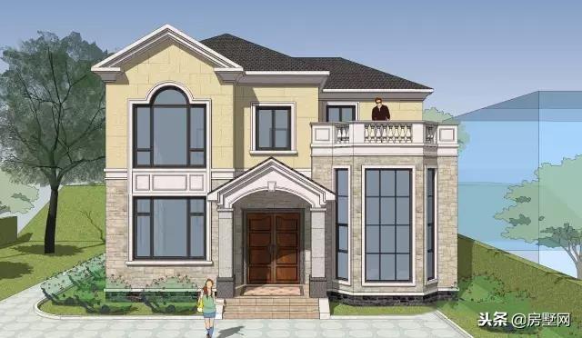 簡約二層別墅設(shè)計(jì)圖，簡約淡雅，占地不大，戶型緊湊居住舒適