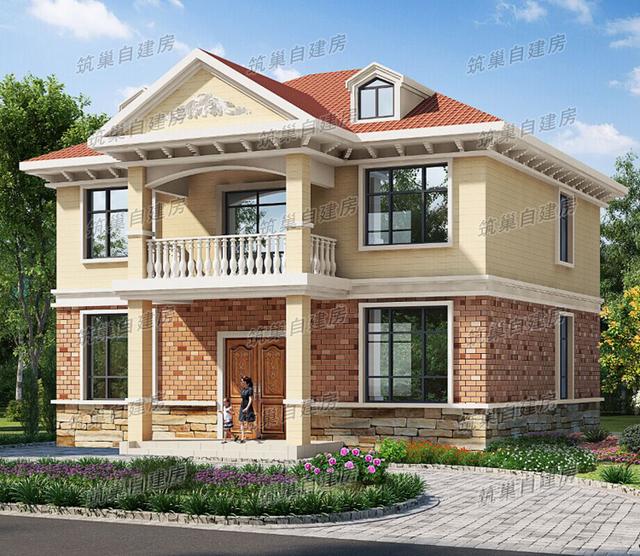 二層農(nóng)村自建房設(shè)計圖，戶型功能設(shè)計合理，實用性較強(qiáng)，非常適合農(nóng)村自建房