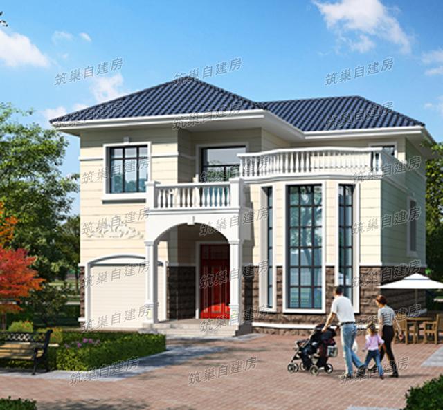 二層農(nóng)村自建房設(shè)計圖，戶型功能設(shè)計合理，實用性較強(qiáng)，非常適合農(nóng)村自建房