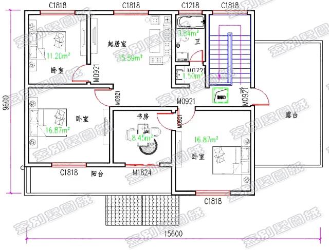 磚混結(jié)構(gòu)帶車庫農(nóng)村二層自建房設(shè)計(jì)圖，配色氣質(zhì)優(yōu)雅，功能多樣化設(shè)計(jì)