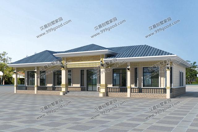 3款一層農(nóng)村別墅設(shè)計(jì)圖，大氣的戶型結(jié)構(gòu)，生活功能齊全