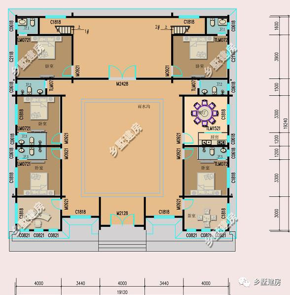 經(jīng)濟(jì)實(shí)惠的中式四合院別墅設(shè)計(jì)圖，簡(jiǎn)潔、耐看